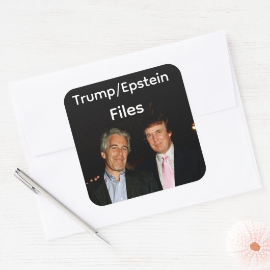 Autocollant Fichiers Trump/Epstein (Enveloppe)