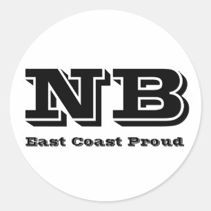 Autocollant fier du Nouveau Brunswick de Côte Est