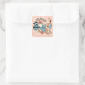 Autocollant fille Aloha Hula (Sac)