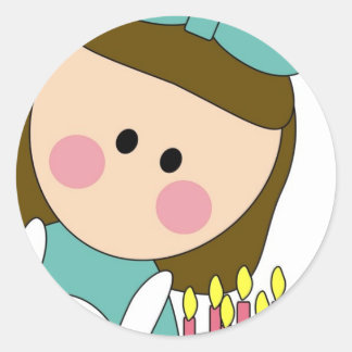autocollant fille anniversaire