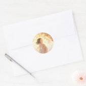Autocollant Fille Automnale Rêveuse (Enveloppe)
