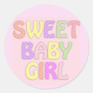 Autocollant fille bébé