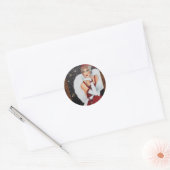 Autocollant fille Flapper Art déco (Enveloppe)