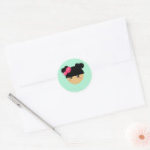 autocollant fille kawaii (Enveloppe)