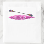 Autocollant fille Kayak (Sac)