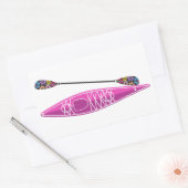 Autocollant fille Kayak (Enveloppe)