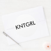 Autocollant fille Knit (Enveloppe)