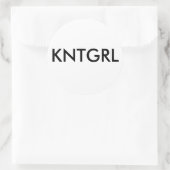 Autocollant fille Knit (Sac)