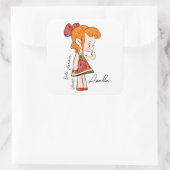 Autocollant fille pastèque (Sac)