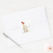 Autocollant fille Soda (Enveloppe)