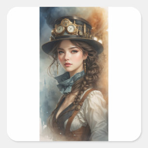 Autocollant Fille Victorienne