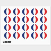 Autocollant fisheye drapeau de France (Feuille)