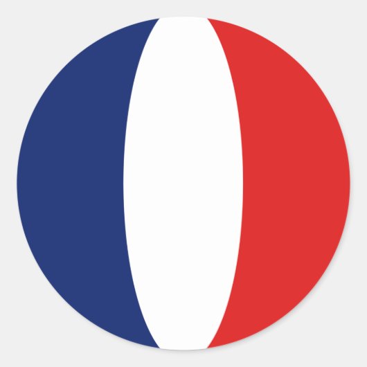 Autocollant fisheye drapeau de France (Devant)