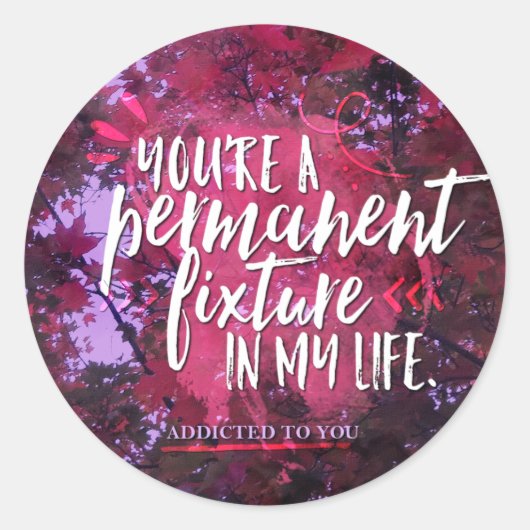 Autocollant fixe permanent (Devant)