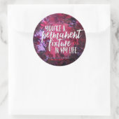 Autocollant fixe permanent (Sac)