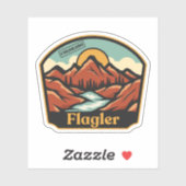 Autocollant Flagler, Colorado (Feuille)