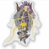 ⚡ Autocollant Flash Jaune – Vinyle de Ninja Inspir (Devant)