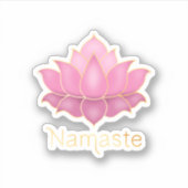 Autocollant Fleur de Lotus Namaste (Devant)