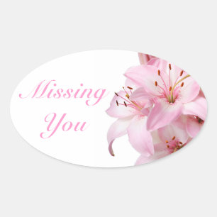 Autocollant Fleur de Lys Rose Floral Vous Manque