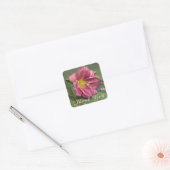 Autocollant Fleur de Lys Rose Merci (Enveloppe)