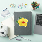 Autocollant Fleur d'Hibiscus Jaune (Couverture iPad)