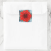 Autocollant fleur rouge (Sac)