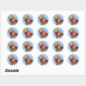 autocollant Fleur Vintage (Feuille)