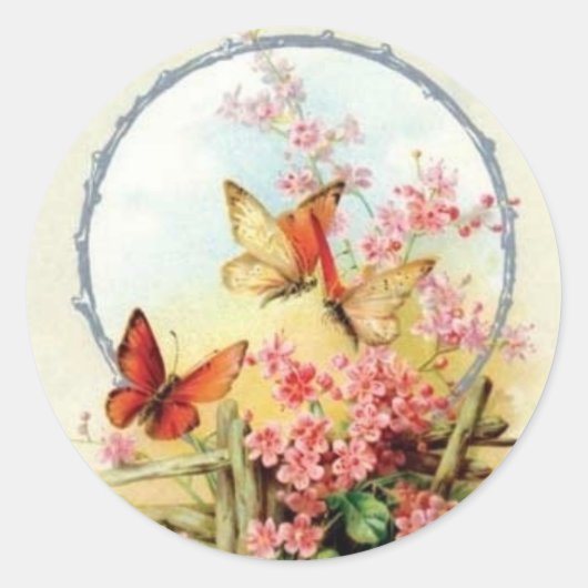 Autocollant Fleur Vintage (Devant)