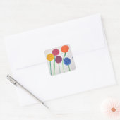 Autocollant Fleurs Abstraites (Enveloppe)