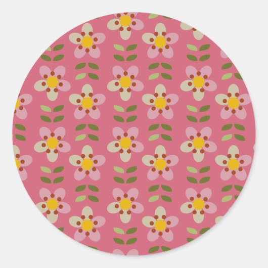 Autocollant Fleurs Roses - Bloom & Stick (Devant)