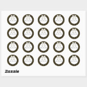 Autocollant Flocon de Neige Doré (Feuille)