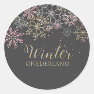 Autocollant flocon de neige Onderland hivernal