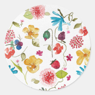 Autocollant floral
