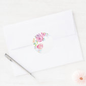 Autocollant floral aquarelle (Enveloppe)