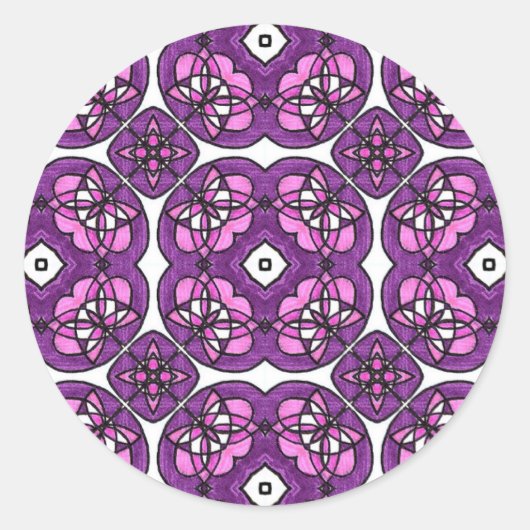 Autocollant floral arabesque (Devant)