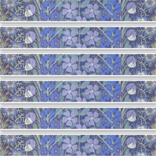 Autocollant floral bleu