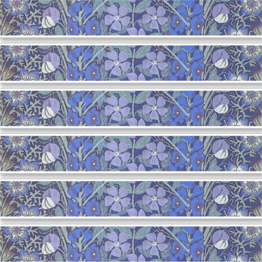 Autocollant floral bleu (Devant)