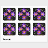Autocollant floral Crocus Violet (Feuille)