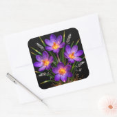 Autocollant floral Crocus Violet (Enveloppe)