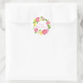 Autocollant floral de faveur de Merci de guirlande (Sac)