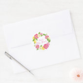 Autocollant floral de faveur de Merci de guirlande (Enveloppe)