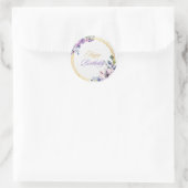 Autocollant Floral Design Anniversaire (Sac)