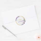 Autocollant Floral Design Anniversaire (Enveloppe)