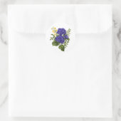 Autocollant floral d'hydrangea pourpre (Sac)