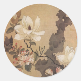 Autocollant floral japonais