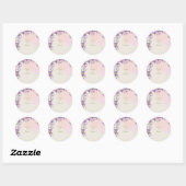 autocollant floral lilas (Feuille)