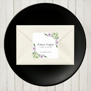 Autocollant floral moderne