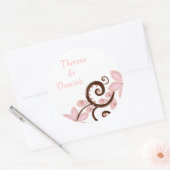 Autocollant floral moderne Favor (Enveloppe)