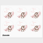 Autocollant floral moderne Favor (Feuille)