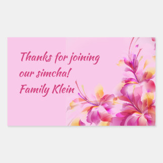 Autocollant Floral Personnalisé Pour Les Forfaits